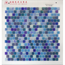 Glas Mosaik Iridium Blau Mischung